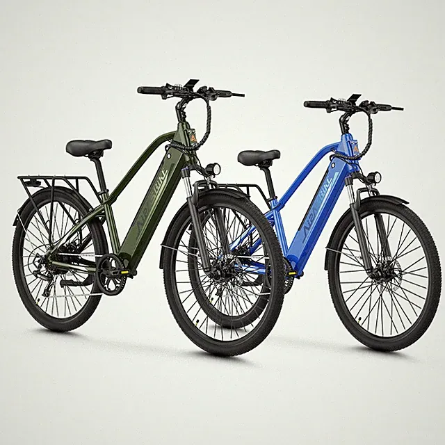 1100W Peak Motor 28MPH 62Miles 26''Tires 7Speed Commuting Electric Bike